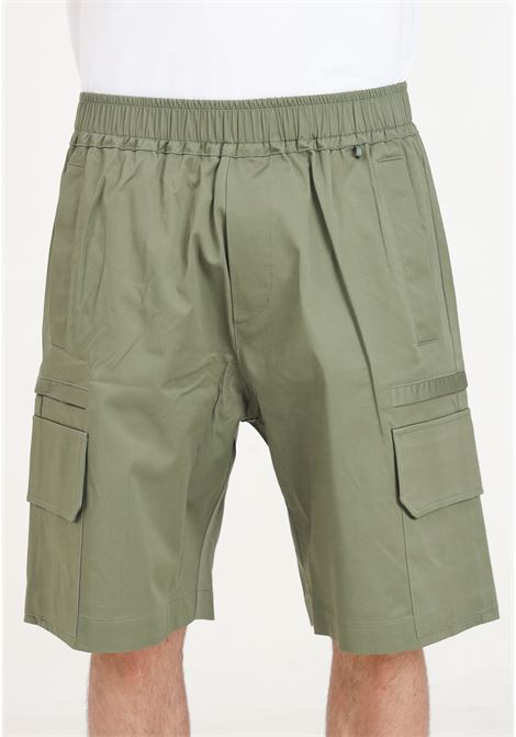 Military green men's cargo shorts READY 2 DIE | R2D2403